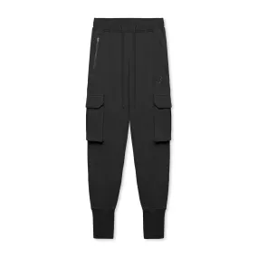 0654. Tech-Terry™ Cargo High Rib Jogger - Black