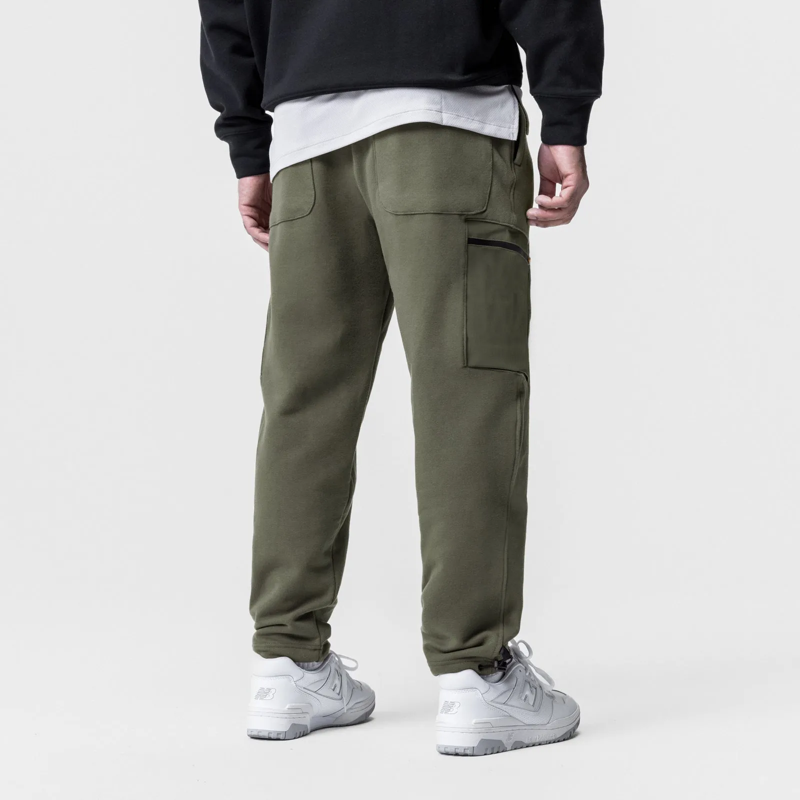 0736. Tech-Terry™ Cinch Cargo Jogger - Olive