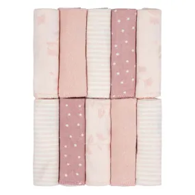 10-Pack Baby Girls Vintage Floral Washcloths