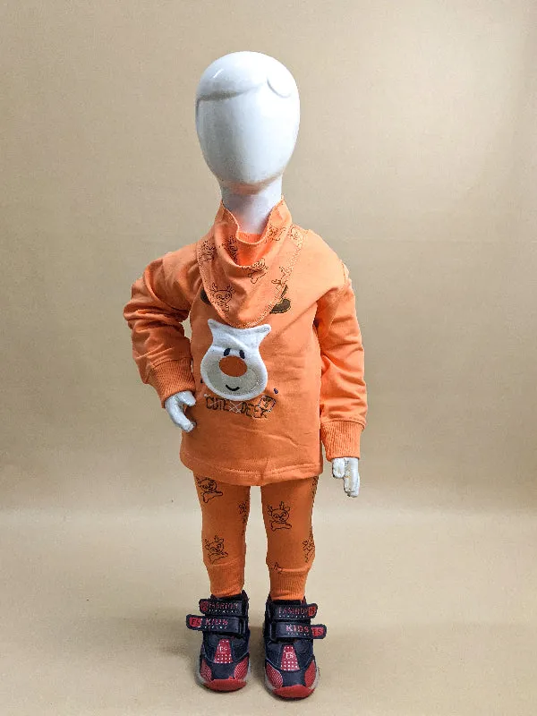 1Yr - 4Yrs Bear Orange Suit For Kids BS105