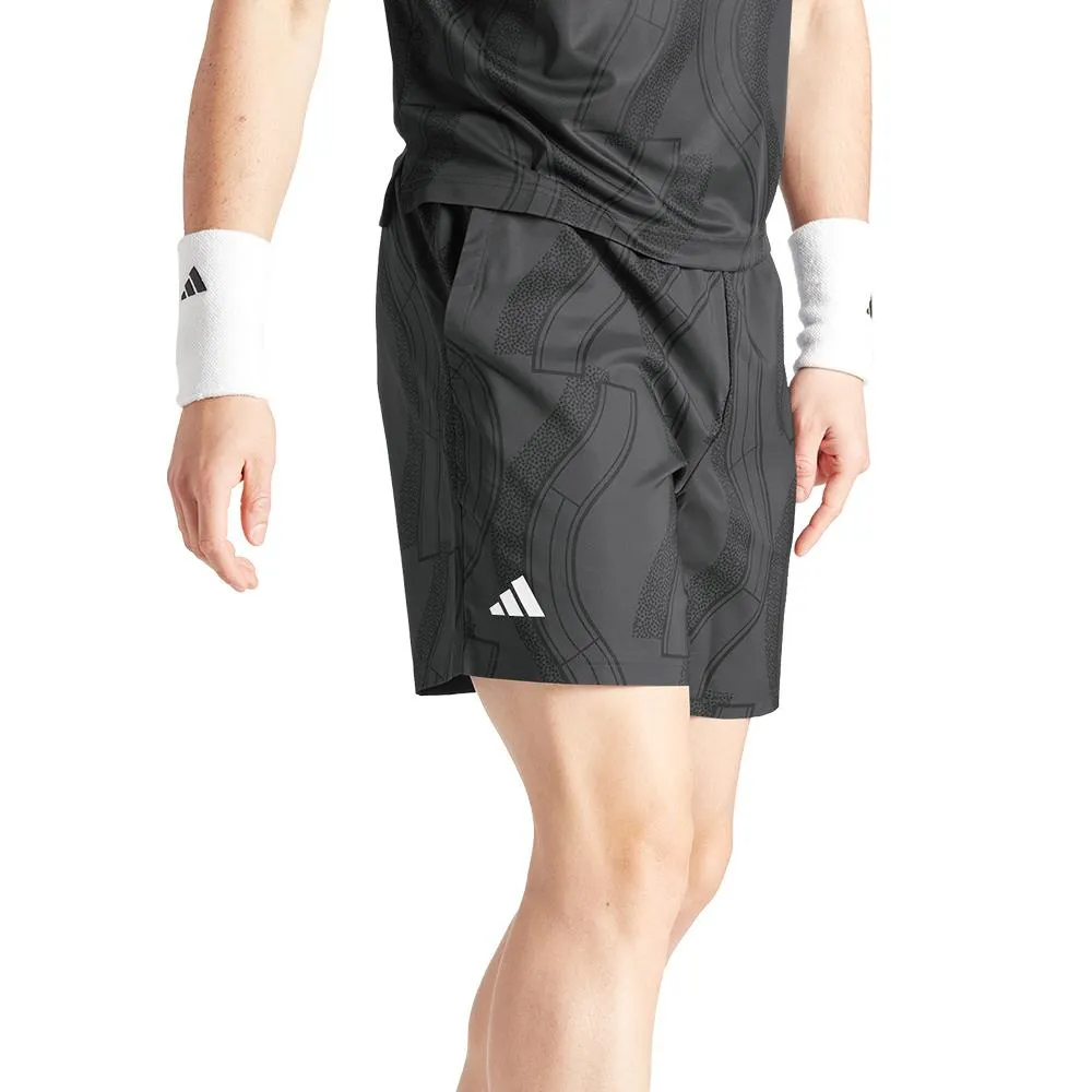 adidas Men's Club Graphic Short - Carbon