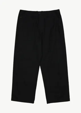 AFENDS Mens Glider - Pleated Pants - Black