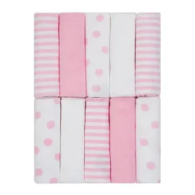 Baby Girl 10-pack Terry Washcloths