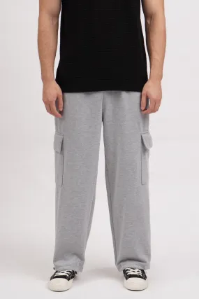 Baggy Fit Cargo Brushed Terry Joggers