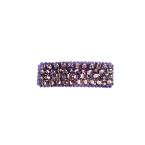 Bari Lynn Crystal Snap Clip - Lavender