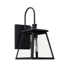 Belmore - 14.5" Coastal Outdoor Wall Lantern - Black