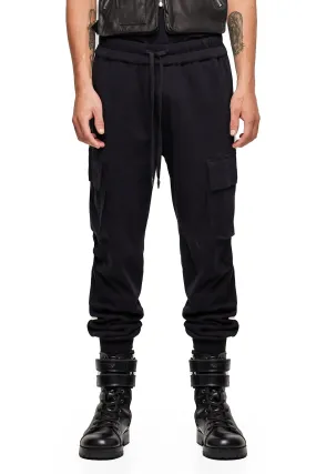 CARGO LOUNGE PANTS IN BLACK