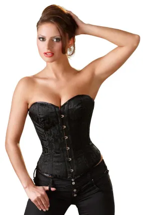 Cottelli Party Black Brocade Corset