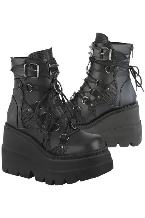 DemoniaCult Shaker 60 Boots Black