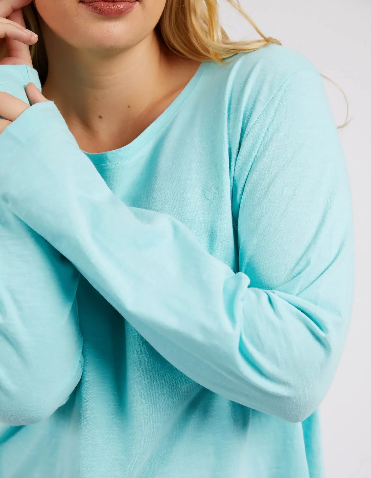 Everyday Long Sleeve Tee Tonic Blue