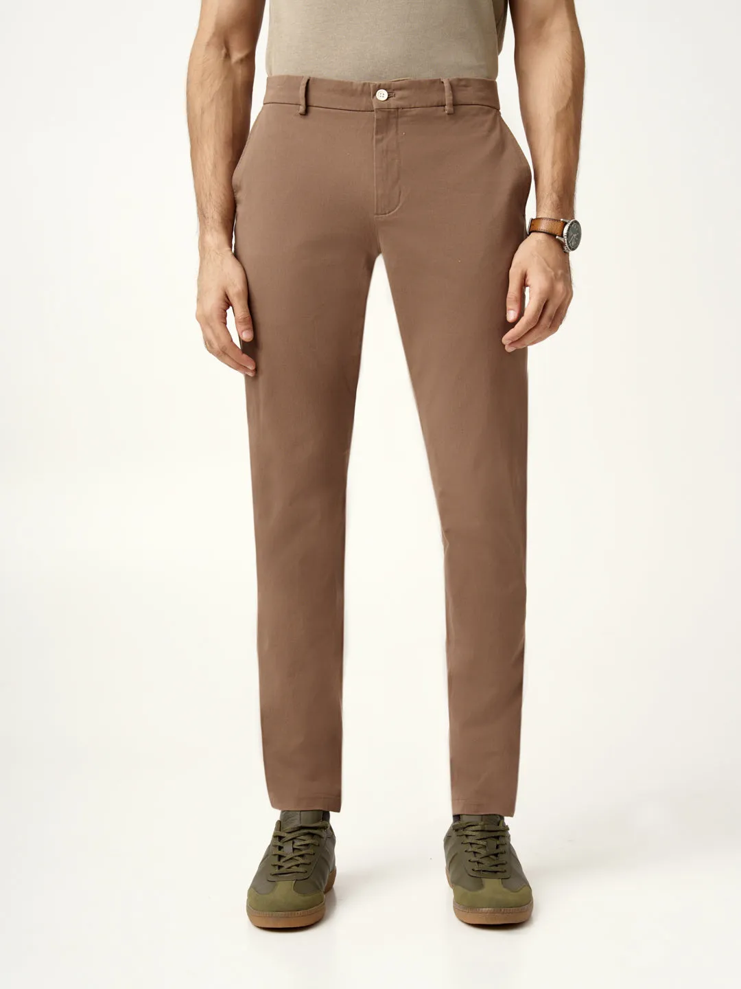 Fawn Khaki Stretch Chinos