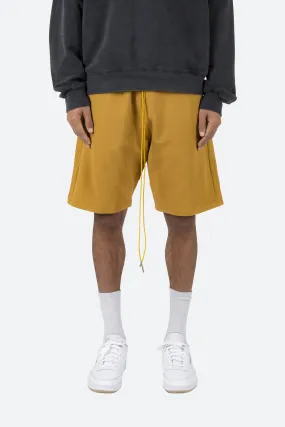 Flap Pocket Sweatshorts - Mustard