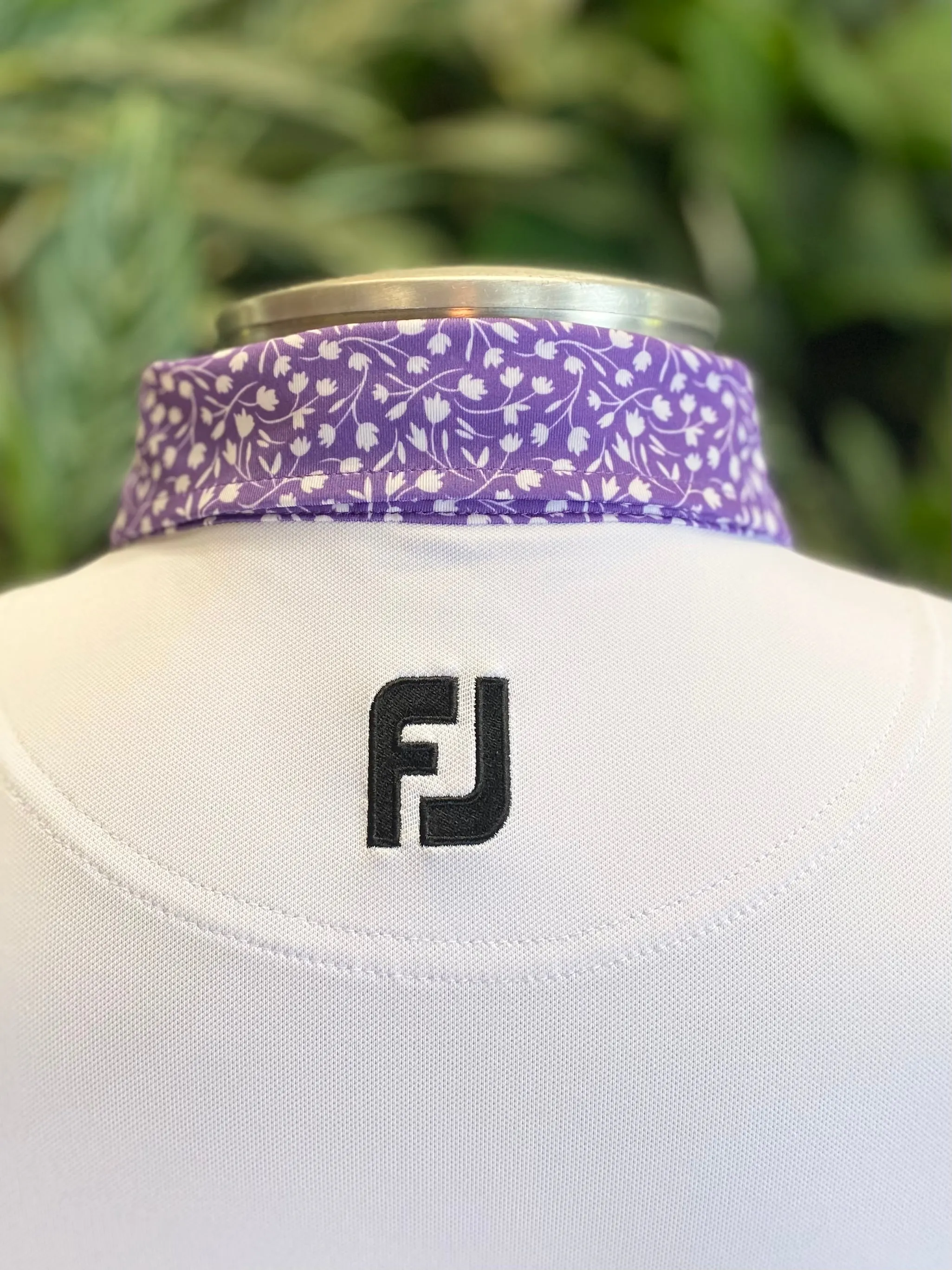 FootJoy Tulip Trim Stretch Lisle Collar Golf Polo