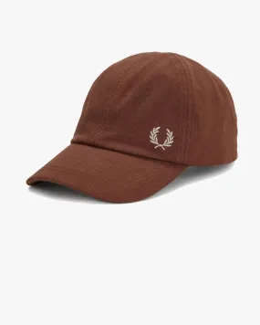 Fred Perry Classic Pique Cap - Whisky Brown / Porridge Marl