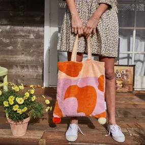 Hailsham Floral Tote Bag - Persimmon