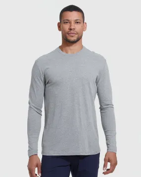 Heather Gray Long Sleeve Crew Neck Tee