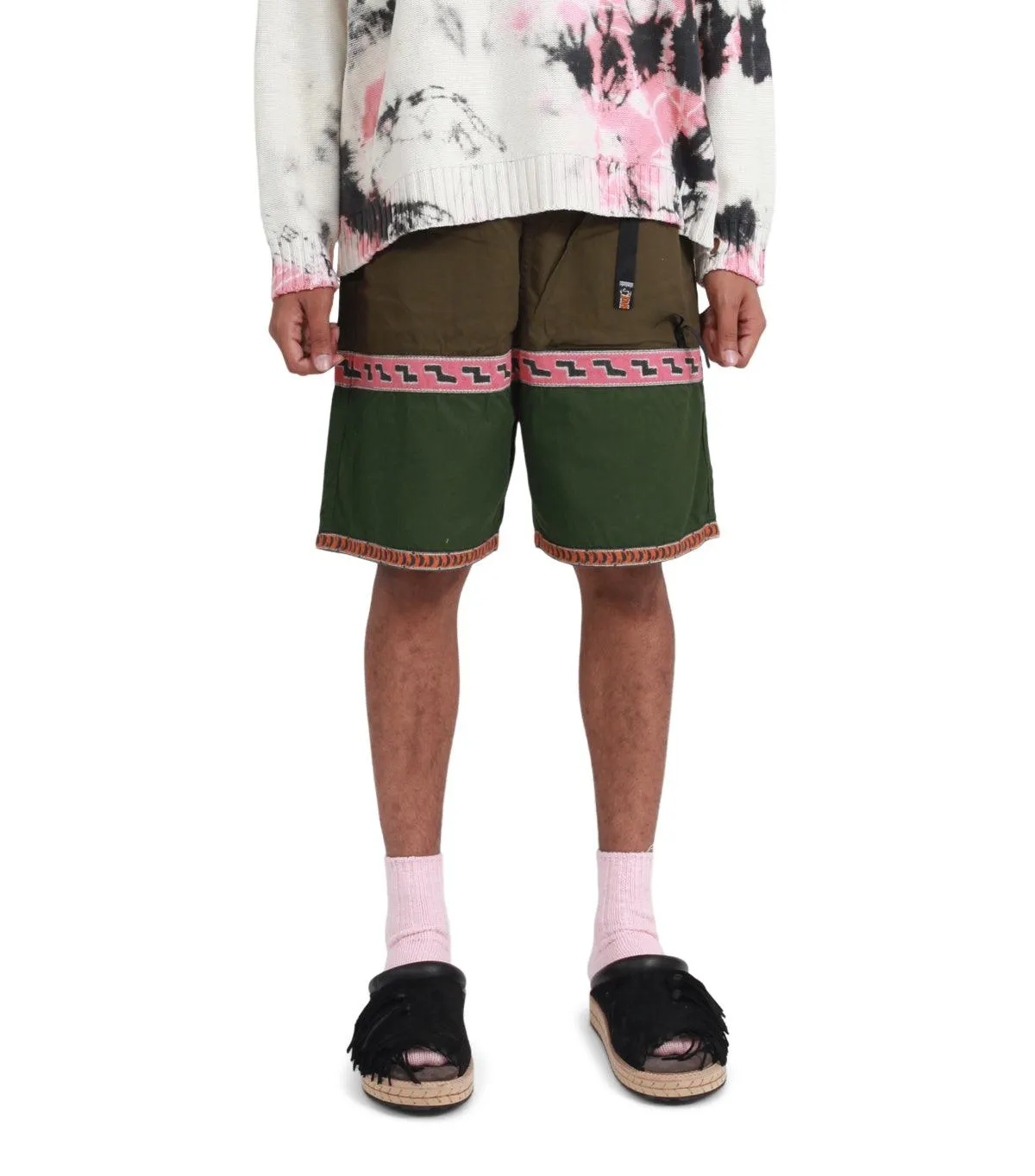 Kapital Combed Burberry Eco Baka Shorts Khaki