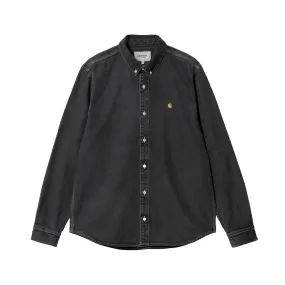 L/S Weldon Shirt - Black Stone Washed