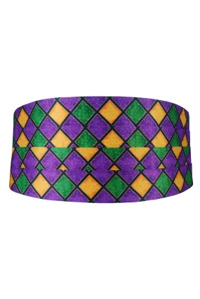 Mardi Gras Harlequin Cummerbund