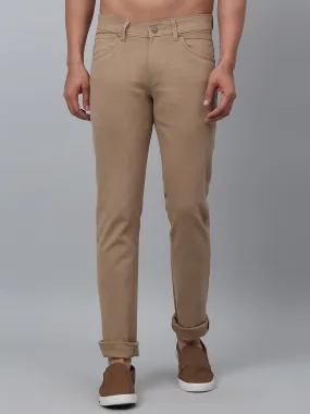 Men's Casual Flat front Khaki  Trousers