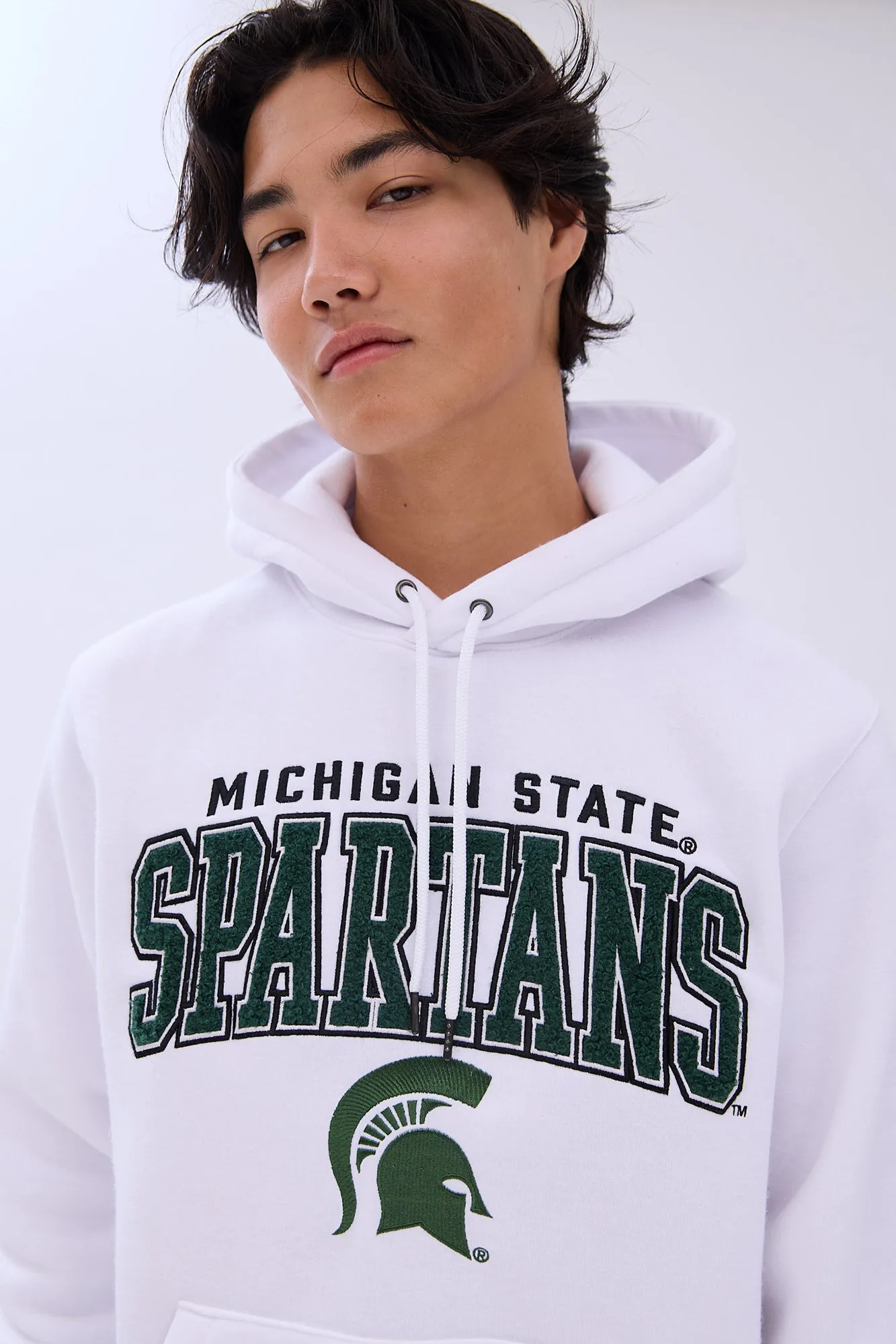 Michigan Spartans Chenille Graphic Hoodie