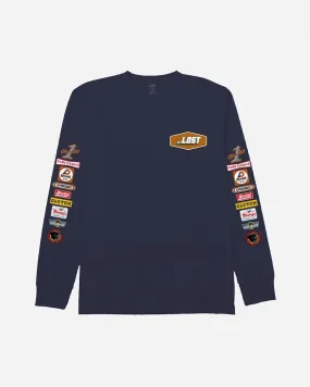 Pit Stop Ls Tee Dark Navy