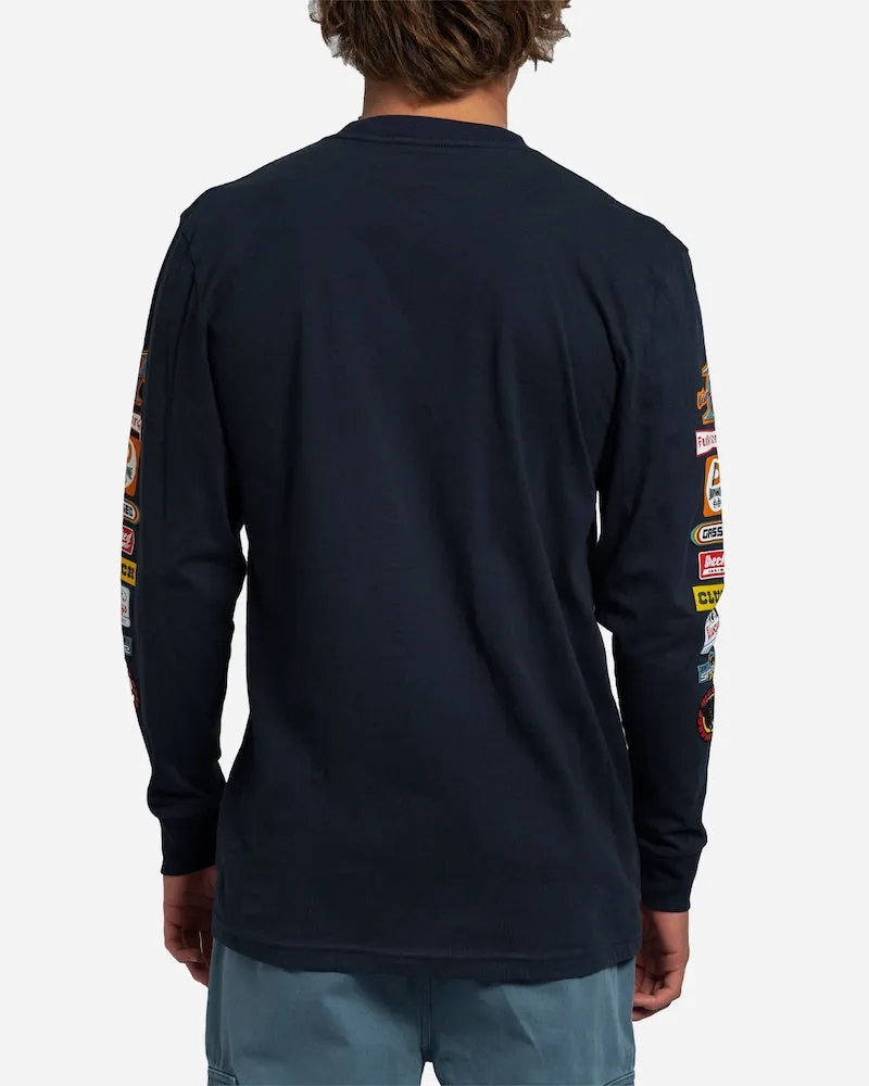 Pit Stop Ls Tee Dark Navy