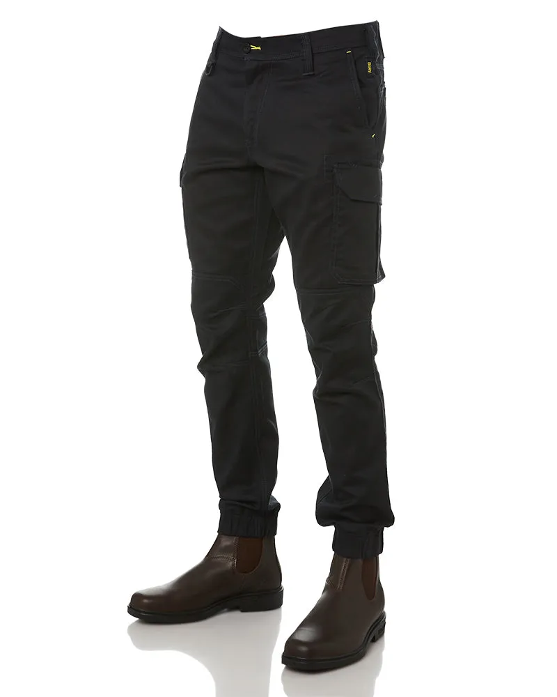 Ripstop Cuffed Cargo Pant - Black