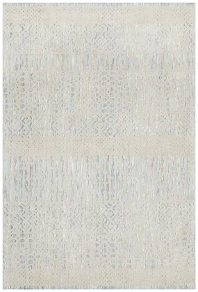 Rustic Casual Tribal Design Brook Rug - Blue/Green