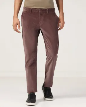 Slim Comfort B-95 Casual Dusty Pink Solid Khakis - Magna