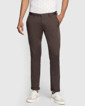 Slim Fit B-91 Casual Dark Grey Solid Khakis - Clark