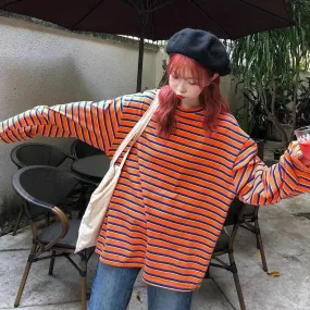 Striped O-Neck Longsleeve Shirt